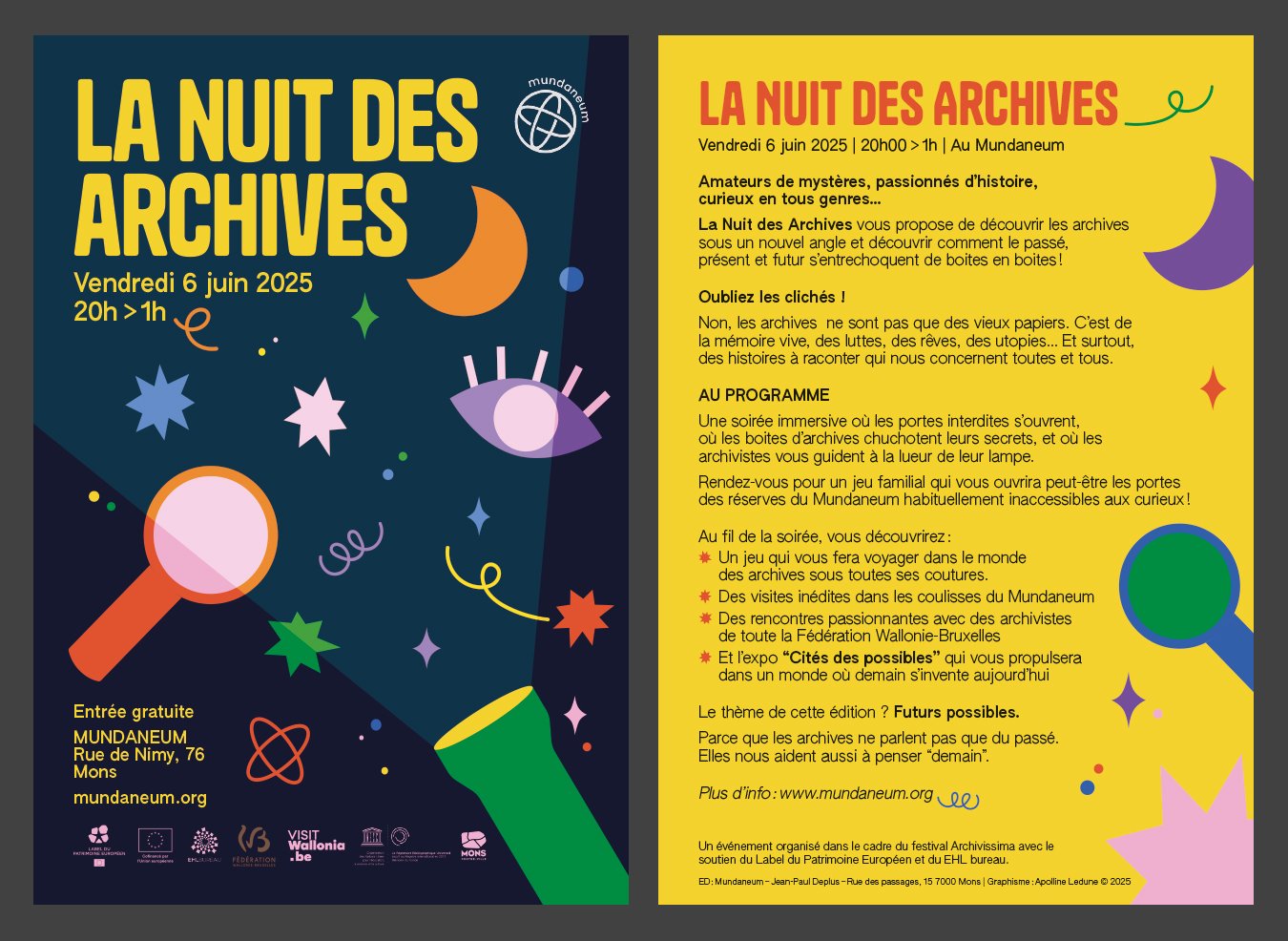 Flyers Nuit des Archives