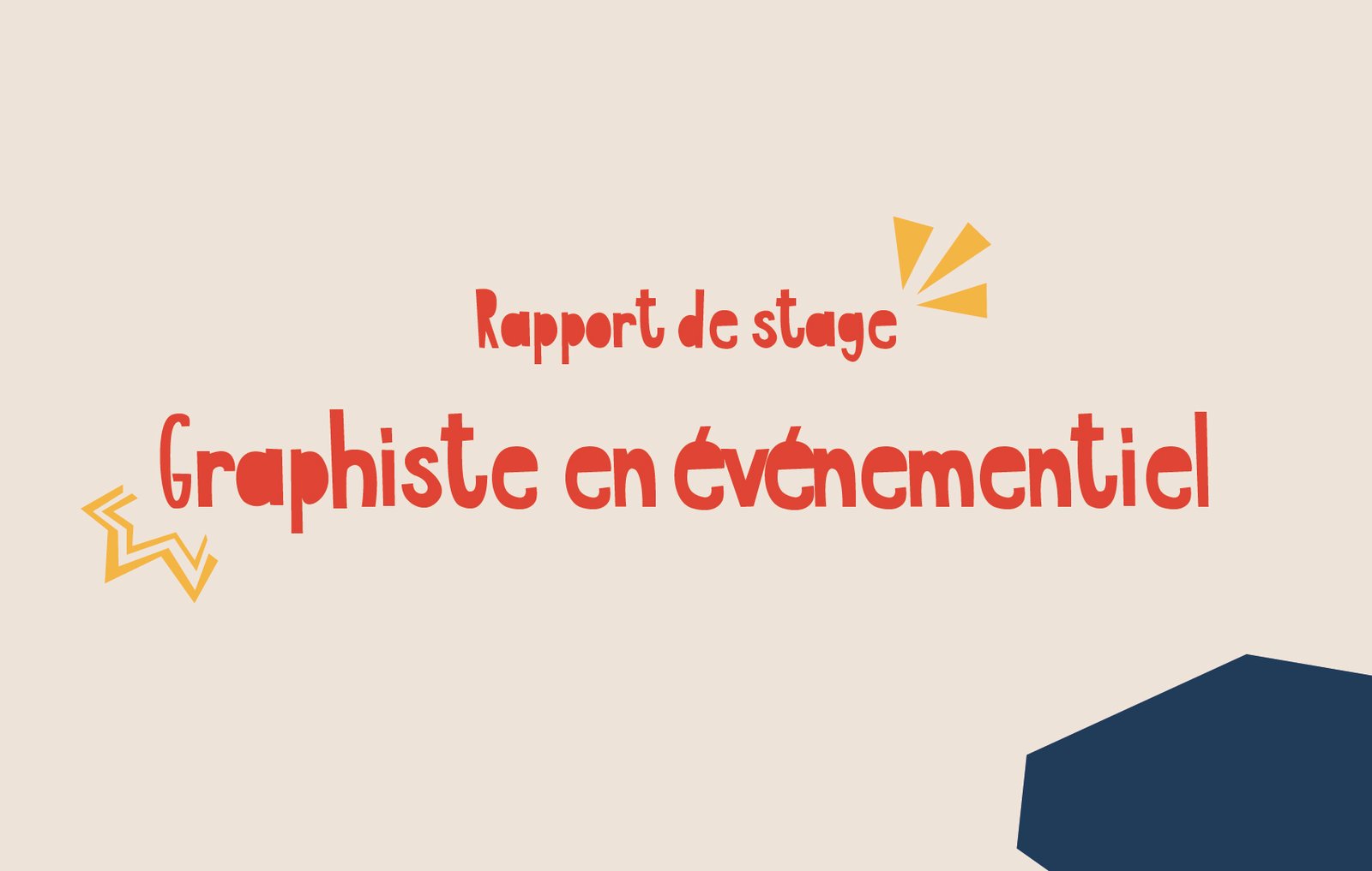 Rapport de stage